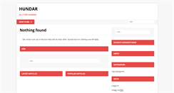 Desktop Screenshot of hundar.se