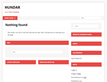 Tablet Screenshot of hundar.se